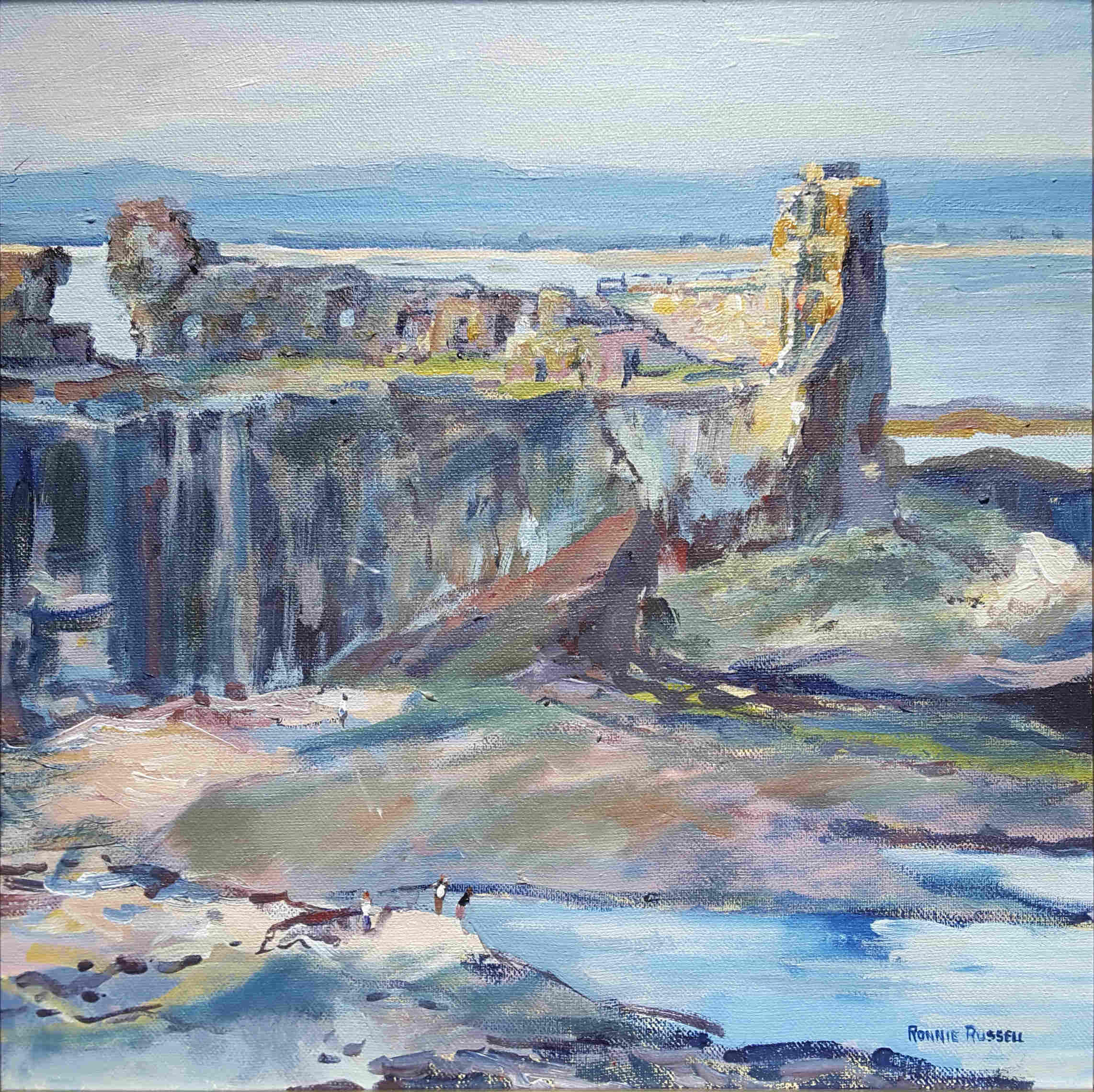 'Sunshine and Showers, St Andrews Castle' by artist Ronnie Russell